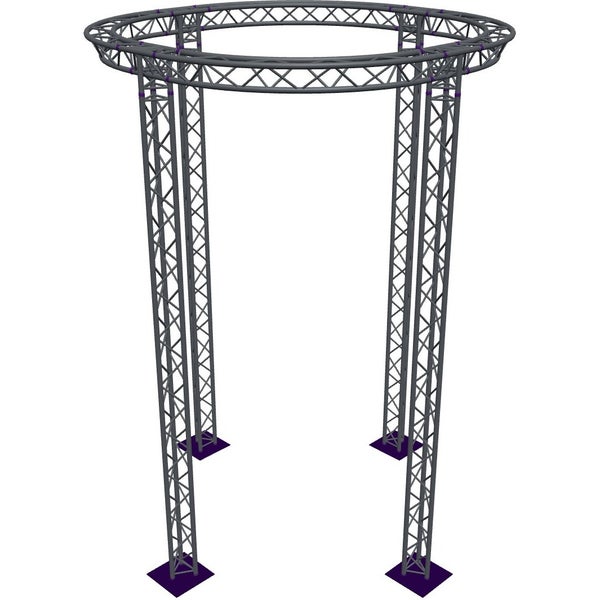 Altura FA33-CIR-Ø3-H5.5-AD-S cirkel driehoektruss Ø3×5.5m zilver apex down