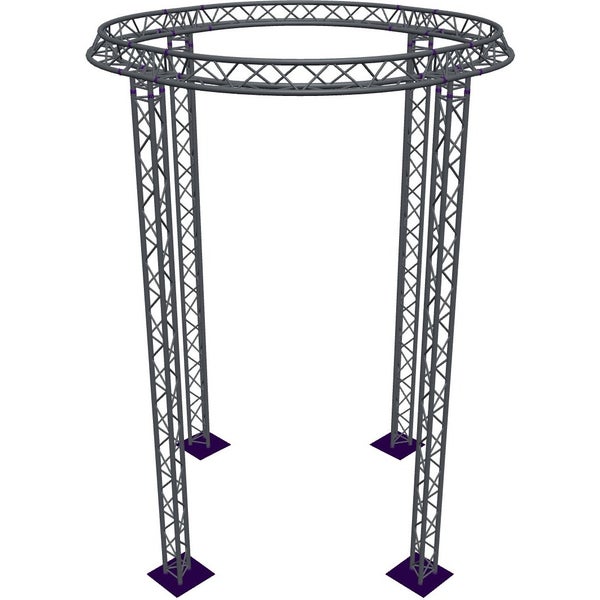 Altura FA33-CIR-Ø3-H5.5-AU-S cirkel driehoektruss Ø3×5.5m zilver apex up