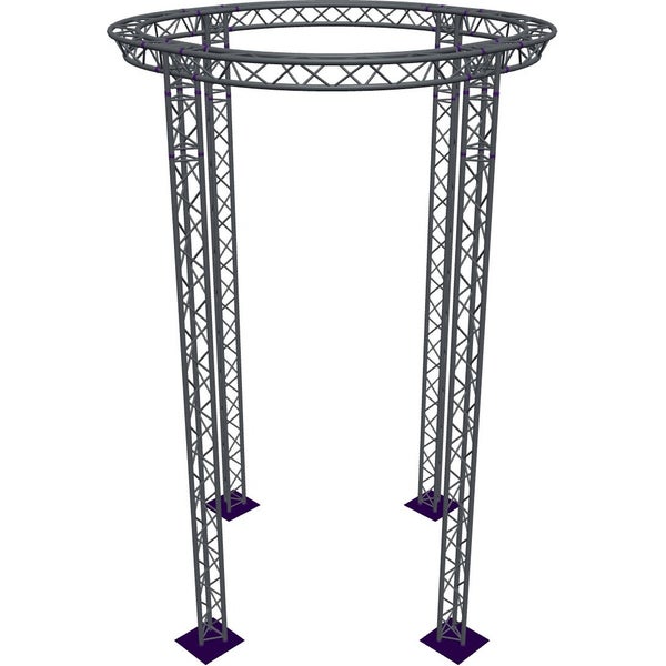 Altura FA33-CIR-Ø3-H6-AD-S cirkel driehoektruss Ø3×6m zilver apex down