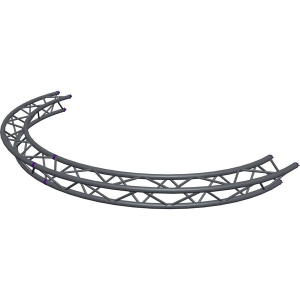 Altura FA33-CIRH-Ø3-AD-S ½cirkel driehoektruss Ø3m hangend zilver apex down