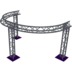 Altura FA33-CIRH-Ø3-H2-AU-S ½cirkel driehoektruss Ø3×2m zilver T-hoek apex up