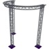 Altura FA33-CIRH-Ø3-H4-AD-S ½cirkel driehoektruss Ø3×4m zilver T-hoek apex down