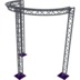 Altura FA33-CIRH-Ø3-H4-C21-AD-S ½cirkel driehoektruss Ø3×4m zilver 90° apex down