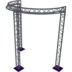 Altura FA33-CIRH-Ø3-H4-C21-AU-S ½cirkel driehoektruss Ø3×4m zilver 90° apex up