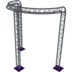 Altura FA33-CIRH-Ø3-H4-C21R-AU-S ½cirkel driehoektruss Ø3×4m zilver 90° gebogen apex up