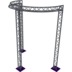 Altura FA33-CIRH-Ø3-H4.5-C21-AU-S ½cirkel driehoektruss Ø3×4.5m zilver 90° apex up