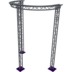 Altura FA33-CIRH-Ø3-H5-AD-S ½cirkel driehoektruss Ø3×5m zilver T-hoek apex down