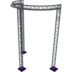 Altura FA33-CIRH-Ø3-H5-C21-AU-S ½cirkel driehoektruss Ø3×5m zilver 90° apex up