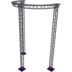 Altura FA33-CIRH-Ø3-H5.5-AD-S ½cirkel driehoektruss Ø3×5.5m zilver T-hoek apex down