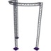 Altura FA33-CIRH-Ø3-H5.5-C21-AD-S ½cirkel driehoektruss Ø3×5.5m zilver 90° apex down