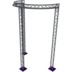 Altura FA33-CIRH-Ø3-H5.5-C21-AU-S ½cirkel driehoektruss Ø3×5.5m zilver 90° apex up