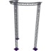 Altura FA33-CIRH-Ø3-H6-AD-S ½cirkel driehoektruss Ø3×6m zilver T-hoek apex down