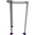 Altura FA33-CIRH-Ø3-H6-C21-AD-S ½cirkel driehoektruss Ø3×6m zilver 90° apex down