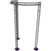 Altura FA33-CIRH-Ø3-H6-C21-AU-S ½cirkel driehoektruss Ø3×6m zilver 90° apex up