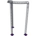 Altura FA33-CIRH-Ø3-H6-C21R-AU-S ½cirkel driehoektruss Ø3×6m zilver 90° gebogen apex up