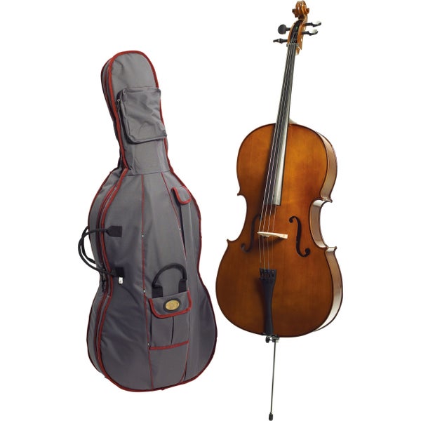 Stentor SR1108H Student II 1/10 akoestische cello inclusief hoes en strijkstok