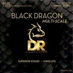 DR Strings DBSMB6-30 Black Dragon 6-String Medium 30-125 Tapered Multi-Scale snarenset voor 6-snarige elektrische basgitaar