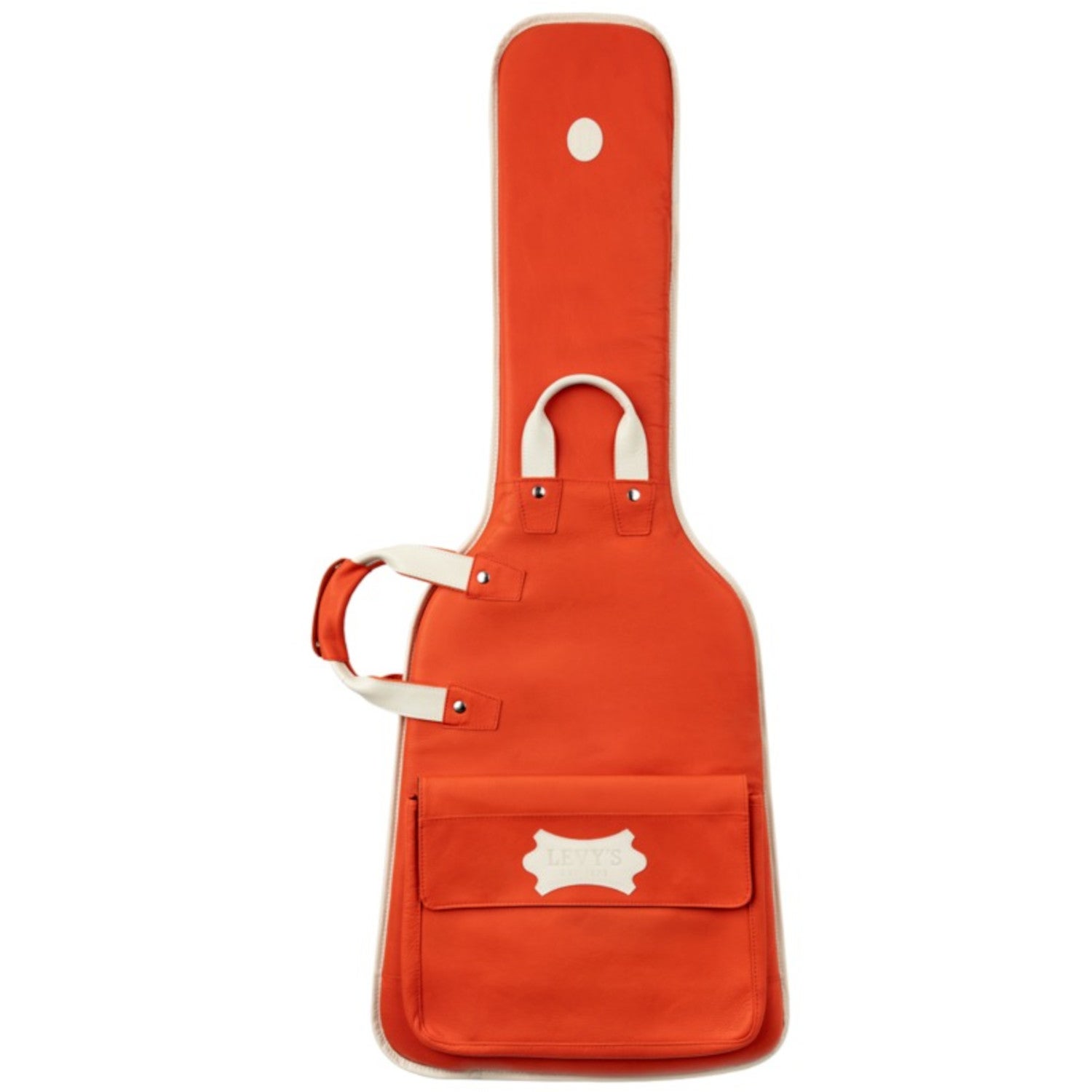 Levys Leathers LM18CMA-FST Chroma Series Leather Guitar Bag Red leren gigbag voor elektrische gitaar