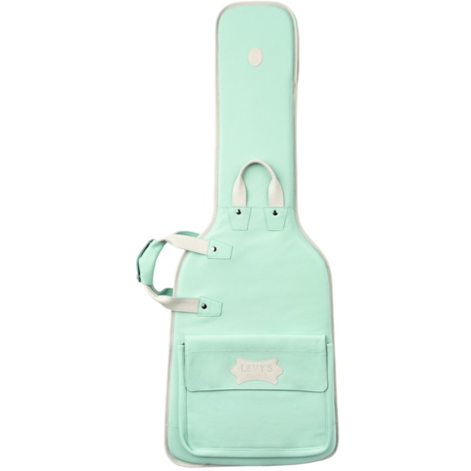 Levys Leathers LM18CMA-SGN Chroma Series Leather Guitar Bag Green leren gigbag voor elektrische gitaar