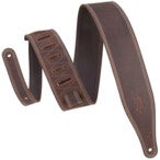 Levys Leathers M17BDS-DBR Garment Leather 6 cm Dark Brown leren gitaarband