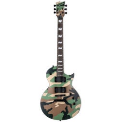 (B-Stock) ESP LTD Deluxe EC-1000 Woodland Camo Satin elektrische gitaar
