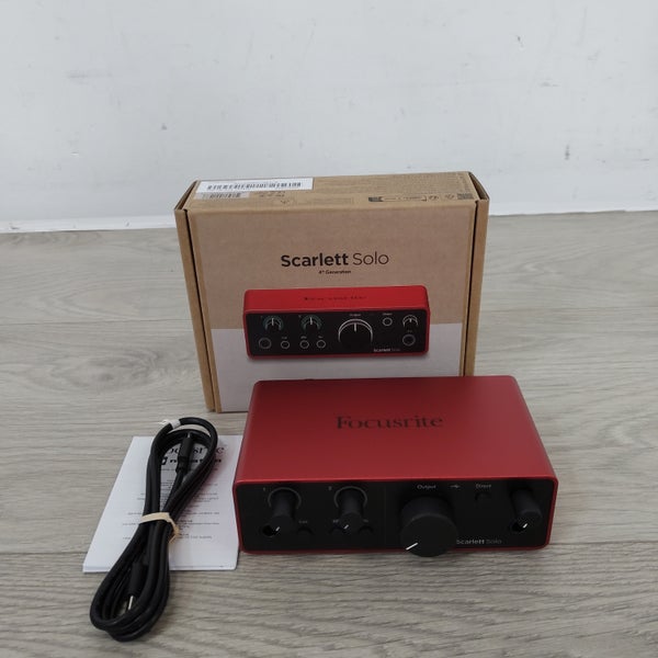 (B-Stock) Focusrite Scarlett Solo 4th gen audio interface