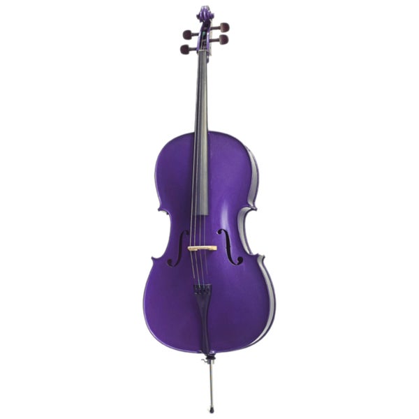 Stentor SR1490DPC Harlequin 3/4 Deep Purple akoestische cello inclusief hoes en strijkstok