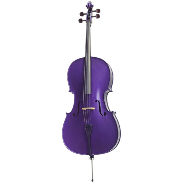 Stentor SR1490DPE Harlequin 1/2 Deep Purple akoestische cello inclusief hoes en strijkstok