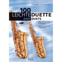 Hage MusikVerlag EH 1503 100 Easy Duets for 2 Alto Sax or 2 Tenor Sax saxofoonboek