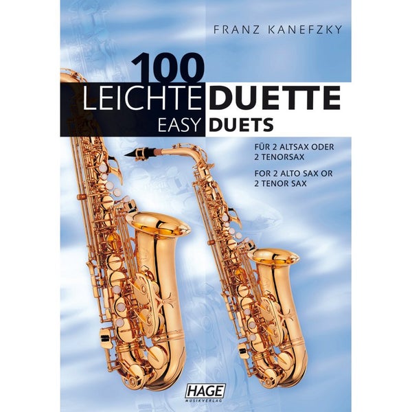 Hage MusikVerlag EH 1503 100 Easy Duets for 2 Alto Sax or 2 Tenor Sax saxofoonboek