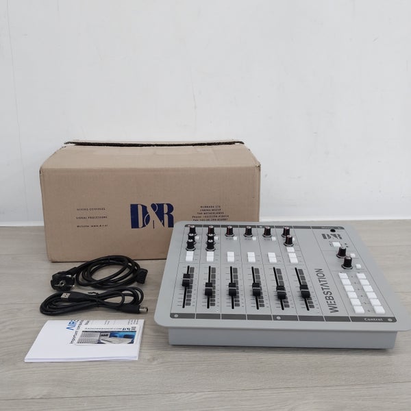 (B-Stock) D&R Webstation-USB 6-kanaals Radio On-Air mengpaneel 2x Mic, 3x USB, 1x VoIP