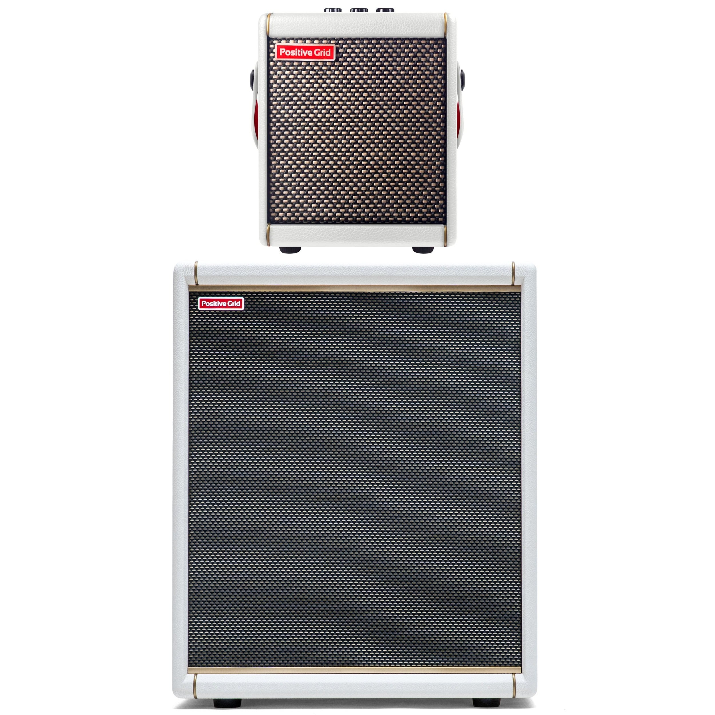 Positive Grid Spark MINI Pearl met Spark CAB 2 Pearl