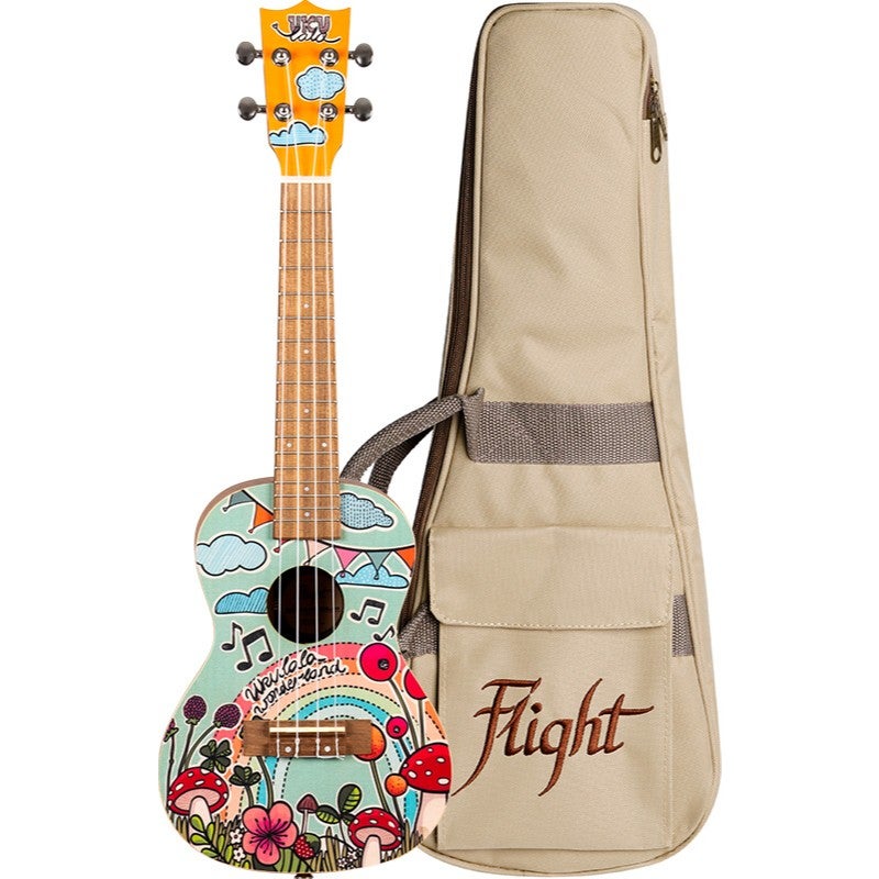 Flight Art Series AUC-33 Wonderland concert ukelele met gigbag