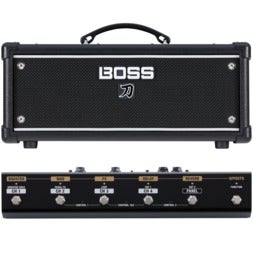 Boss Katana Head Gen 3 100W gitaarversterker top met GA-FC EX voetschakelaar