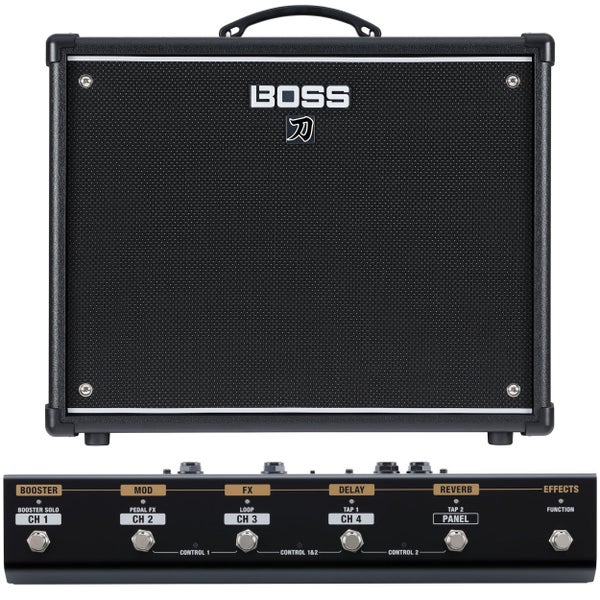 Boss Katana 100 Gen 3 100W gitaarversterker combo met GA-FC EX voetschakelaar