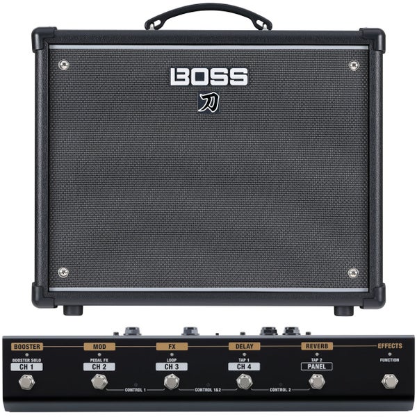 Boss Katana 50 EX Gen 3 50W gitaarversterker combo met GA-FC EX voetschakelaar