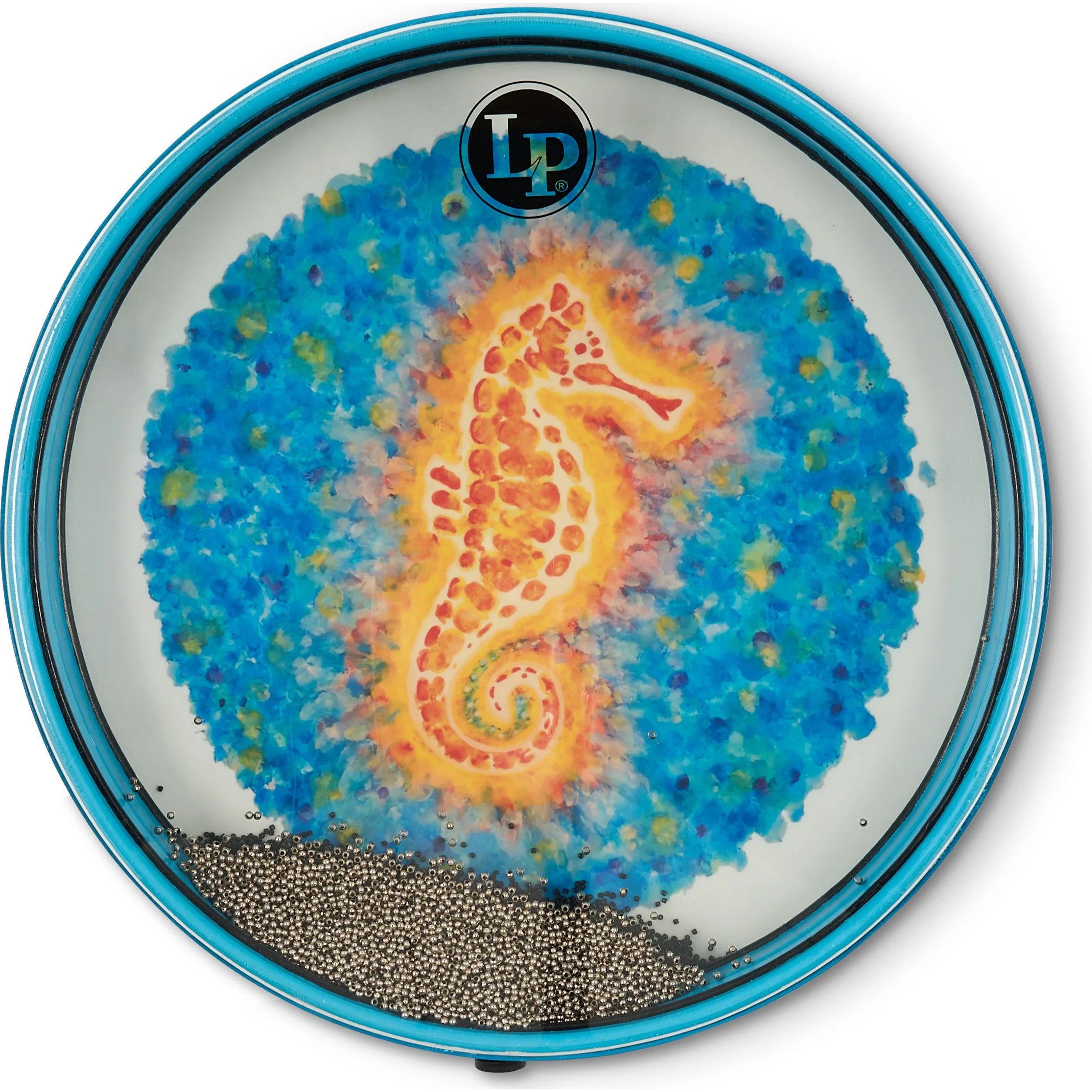 Latin Percussion LP7106D Sound Vibrations 16″ Ocean Drum, Seahorse