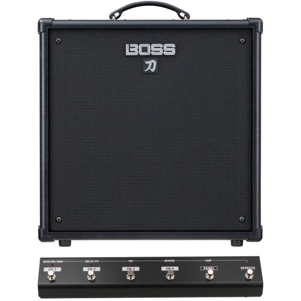 Boss Katana-110 Bass 60W basgitaarversterker combo met voetschakelaar