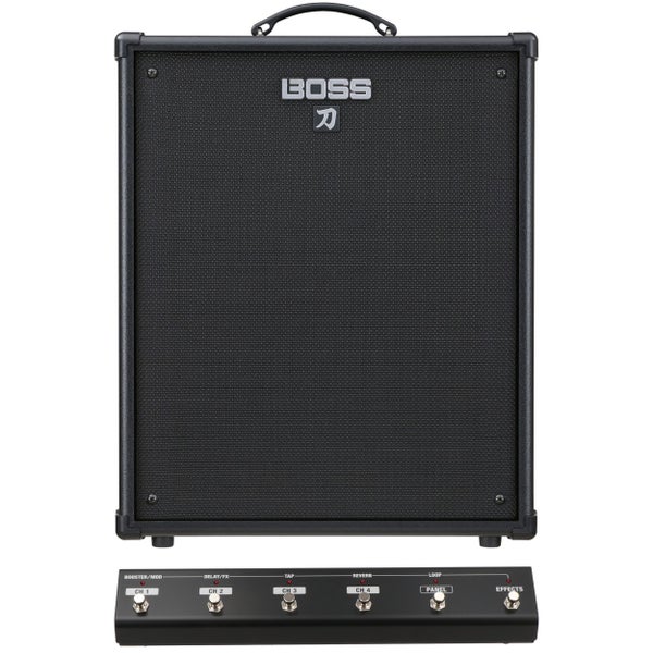 Boss Katana-210 Bass 160W basgitaarversterker combo met voetschakelaar