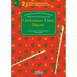 Hage MusikVerlag EH 1090 Christmas Time Duets for 2 Recorders (Soprano/Alto) blokfluitboek