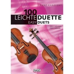 Hage MusikVerlag EH 1506 100 Easy Duets for 2 Violins vioolboek