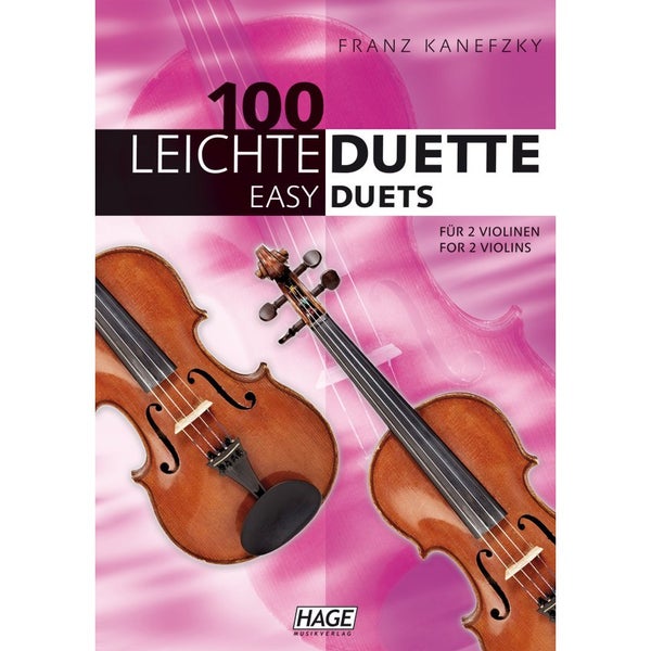 Hage MusikVerlag EH 1506 100 Easy Duets for 2 Violins vioolboek