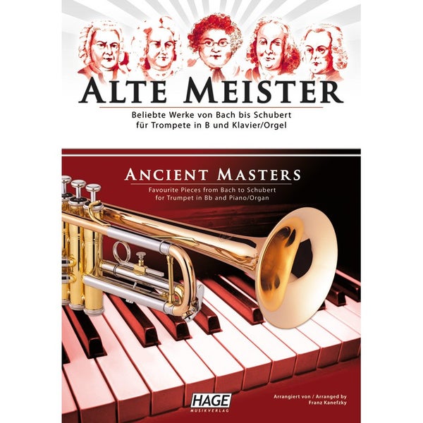 Hage MusikVerlag EH 1513 Ancient Masters for Trumpet in Bb and Piano/Organ trompetboek