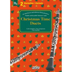 Hage MusikVerlag EH 1093 Christmas Time Duets for 2 Clarinets klarinetboek
