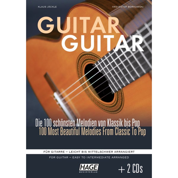 Hage MusikVerlag EH 3833 Guitar Guitar + 2 CDs songboek voor gitaar