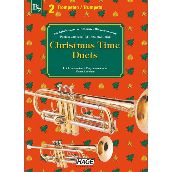 Hage MusikVerlag EH 1092 Christmas Time Duets for 2 Trumpets trompetboek