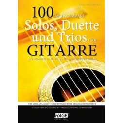 Hage MusikVerlag EH 3784 100 wonderful Solos, Duets and Trios for Guitar gitaarboek