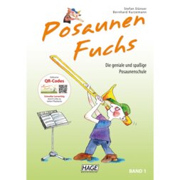Hage MusikVerlag EH 3811 Posaunen Fuchs Band 1 + QR-Codes lesmethode voor trombone