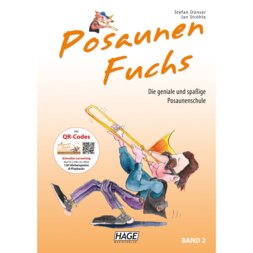 Hage MusikVerlag EH 3812 Posaunen Fuchs Band 2 + QR-Codes lesboek voor trombone