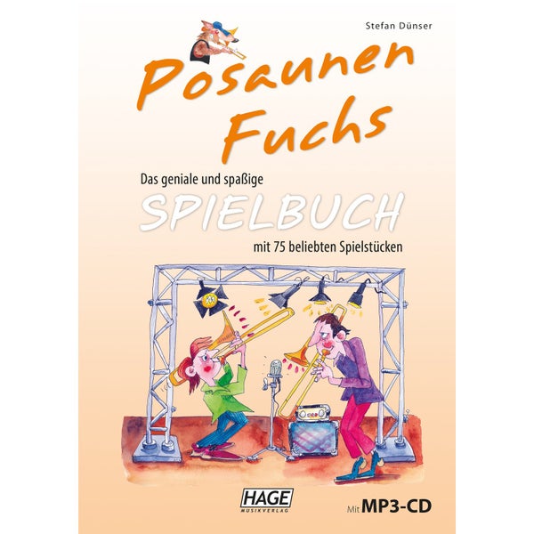 Hage MusikVerlag EH 3810 Posaunen Fuchs Spielbuch + MP3-CD speelboek voor trombone